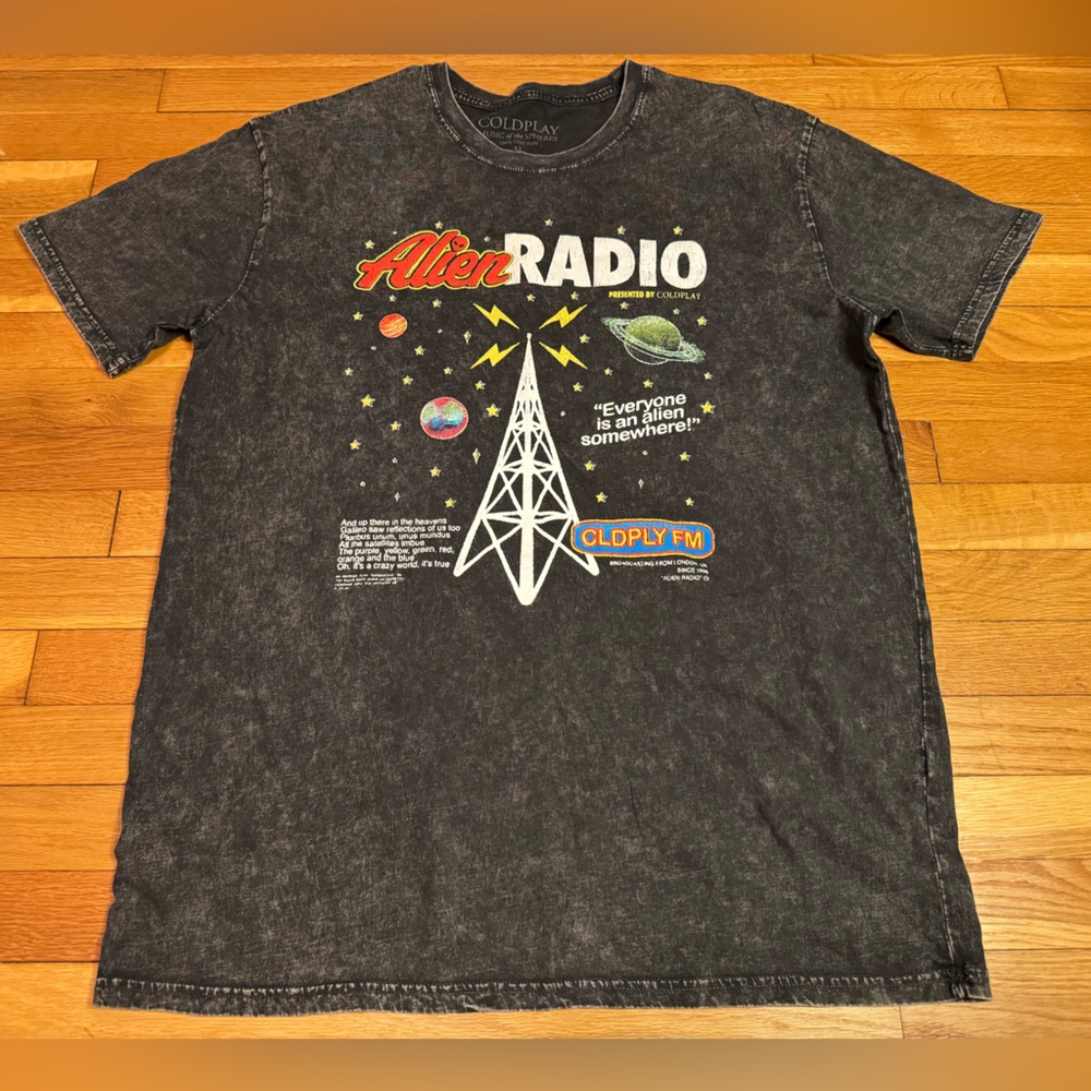 Alien Radio ColdPlay Shirt